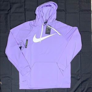 Nike Men's Hoodie Pull-Over Swoosh Purple white XL